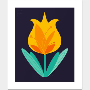 Yellow Tulip Posters and Art